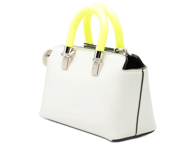 Borsa Fendi Mini Leather By The Way Roma bianca Bianco - vista 2