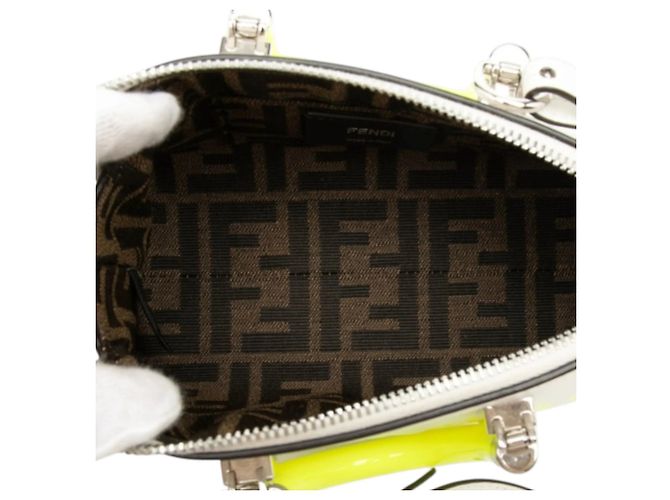 Borsa Fendi Mini Leather By The Way Roma bianca Bianco - vista 4