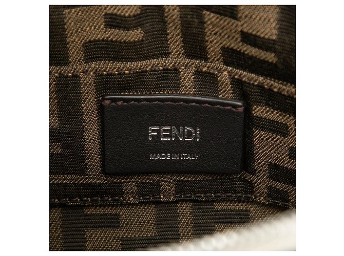Borsa Fendi Mini Leather By The Way Roma bianca Bianco - vista 5