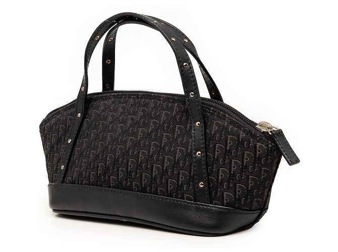 Borsa Black Dior Mini Diorissimo Trotter Canvas Street Chic Nero - vista 2