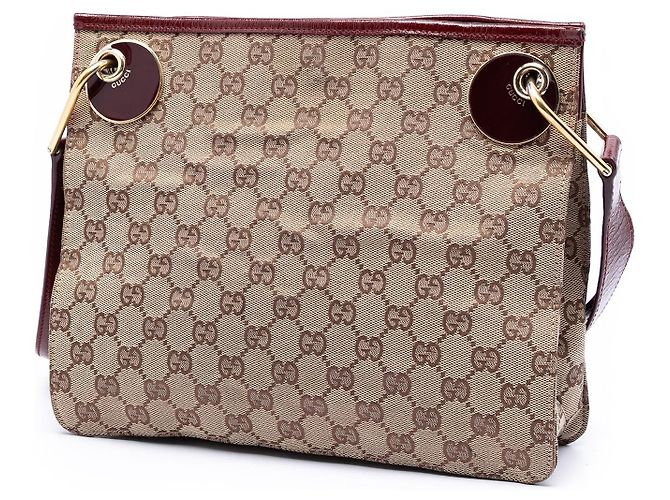 Borsa a tracolla Gucci GG Canvas Eclipse beige - vista 2