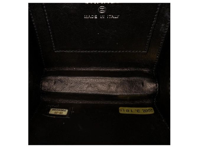 Clutch Chanel Choco Bar in Lucite Perspex nero - vista 5