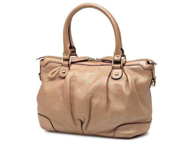 Borsa Sukey in pelle di vitello Gucci oro D'oro - vista 2