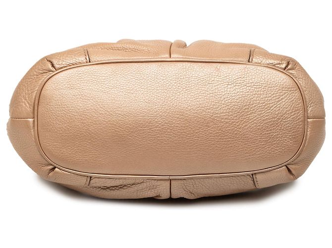 Borsa Sukey in pelle di vitello Gucci oro D'oro - vista 3