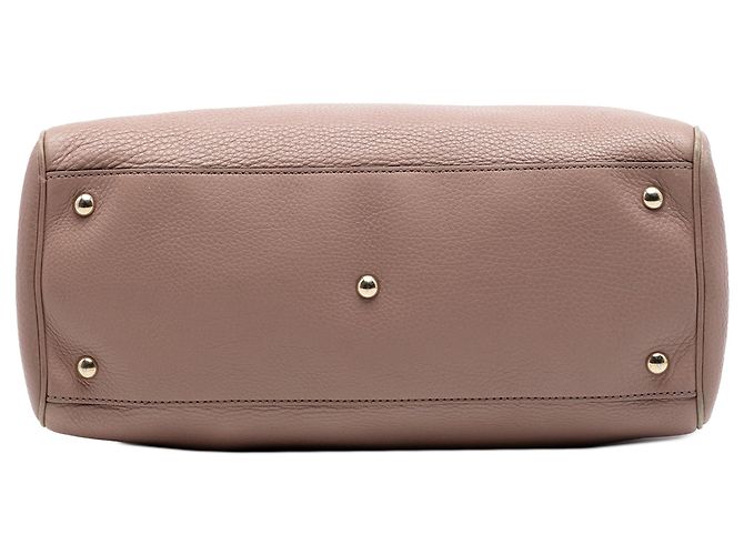 Borsa Gucci Bamboo Shopper Medium in pelle di vitello rosa - vista 3