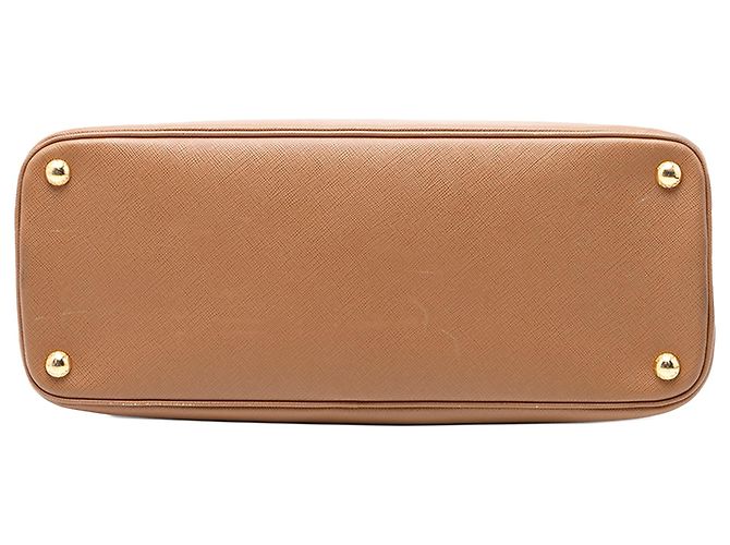 Borsa Prada Medium Bicolor Saffiano Lux Promenade marrone - vista 3