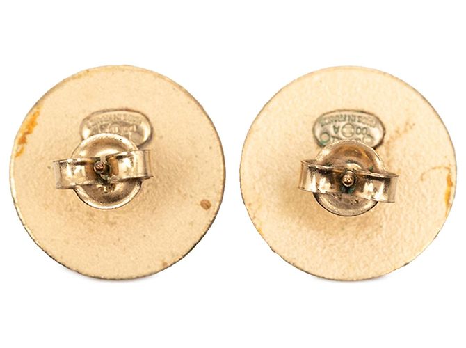 Orecchini a clip Chanel CC placcati oro con strass D'oro - vista 2