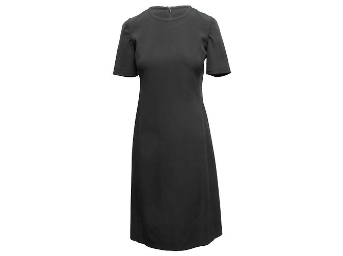 Schwarz Prada Kurzarmkleid Knieumspielende Länge Größe IT 42 - Ansicht 2