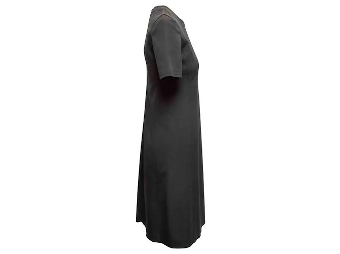 Schwarz Prada Kurzarmkleid Knieumspielende Länge Größe IT 42 - Ansicht 3