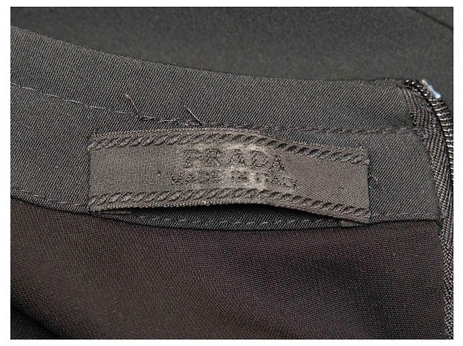 Schwarz Prada Kurzarmkleid Knieumspielende Länge Größe IT 42 - Ansicht 5