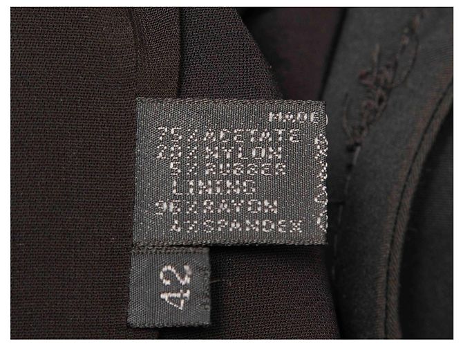 Schwarz Prada Kurzarmkleid Knieumspielende Länge Größe IT 42 - Ansicht 7