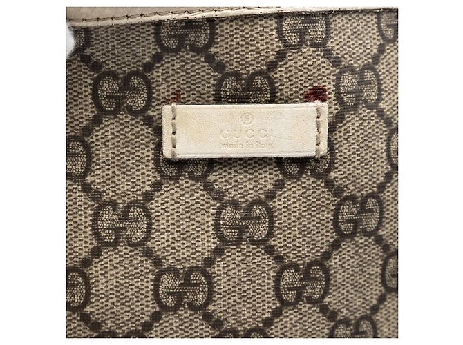 Tote verticale Gucci GG Supreme beige - vista 5