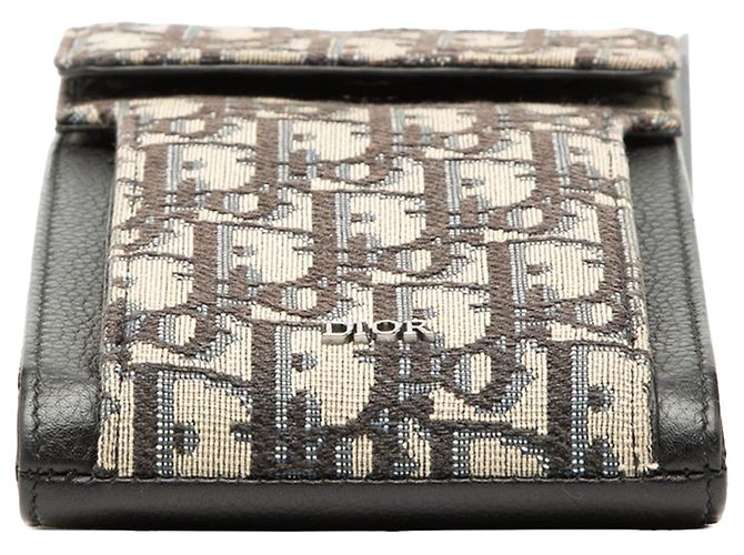 Bandolera porta-móvil Dior Oblique Canvas Azul - vista 3
