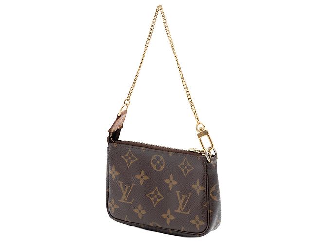 Borsa Louis Vuitton Monogram Mini Pochette Accessoires marrone - vista 2
