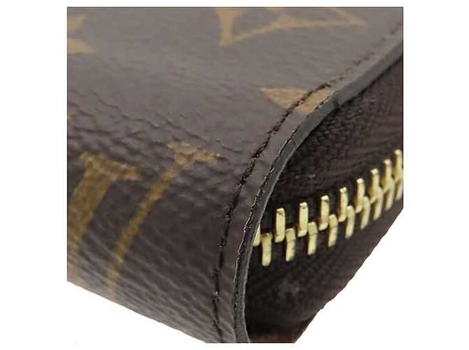 Brauner Louis Vuitton Monogram Zippy Long Wallet - Ansicht 11