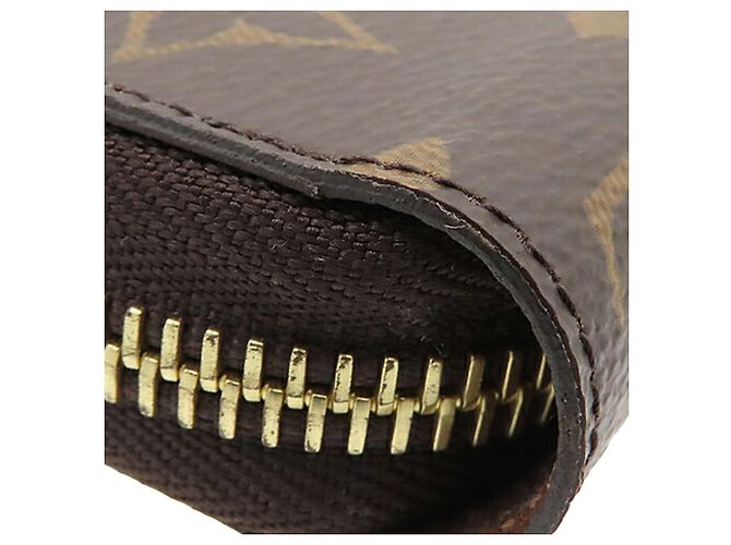 Brauner Louis Vuitton Monogram Zippy Long Wallet - Ansicht 12