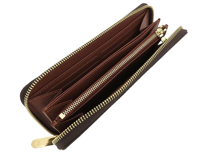 Brauner Louis Vuitton Monogram Zippy Long Wallet - Ansicht 4