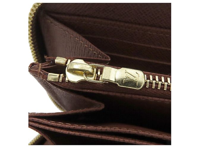 Brauner Louis Vuitton Monogram Zippy Long Wallet - Ansicht 6