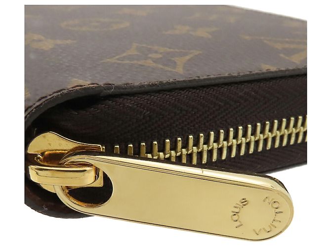 Brauner Louis Vuitton Monogram Zippy Long Wallet - Ansicht 8