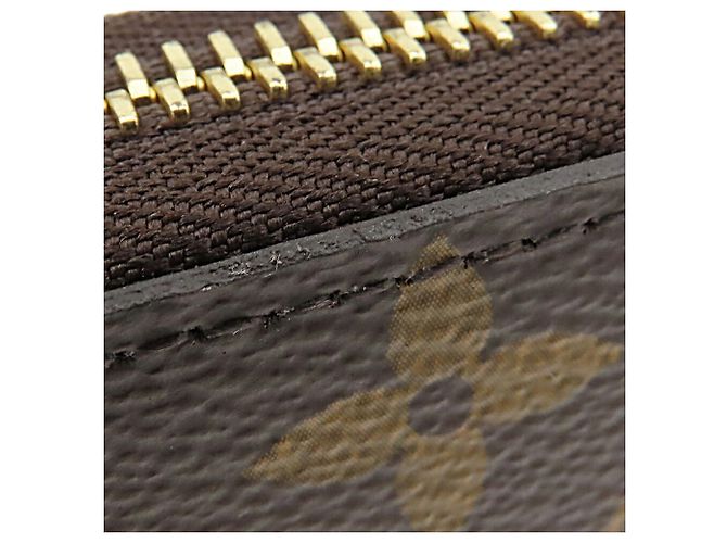 Brauner Louis Vuitton Monogram Zippy Long Wallet - Ansicht 9