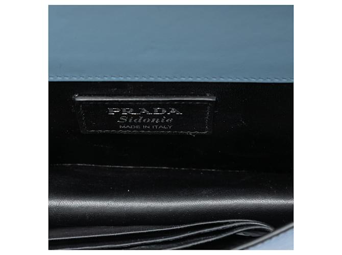 Mini borsa a tracolla Sidonie Saffiano blu Prada - vista 4