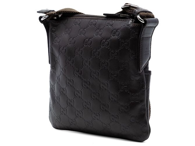 Borsa a tracolla Gucci Guccissima marrone - vista 2