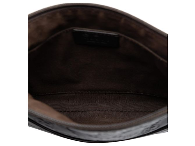 Borsa a tracolla Gucci Guccissima marrone - vista 4