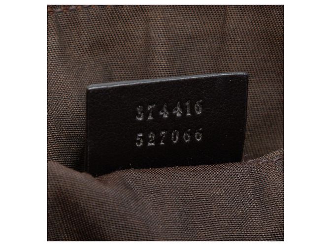 Borsa a tracolla Gucci Guccissima marrone - vista 6