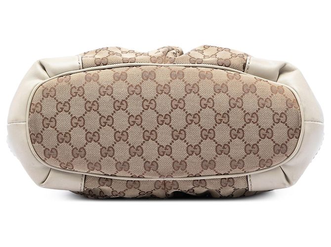 Borsa Gucci GG Canvas Sukey Beige - vista 3