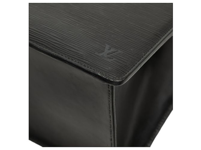 Borsa Louis Vuitton Epi Riviera nera Nero - vista 7