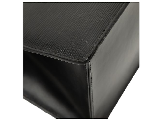 Borsa Louis Vuitton Epi Riviera nera Nero - vista 8