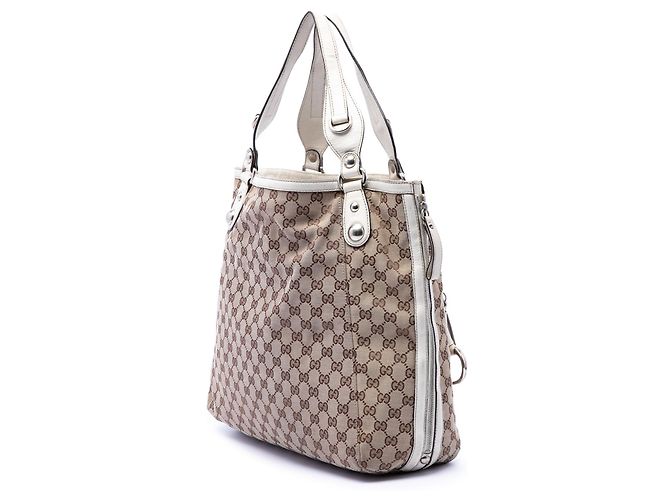 Tote Gucci GG Canvas Icon Bit Zip Branco - vista 2