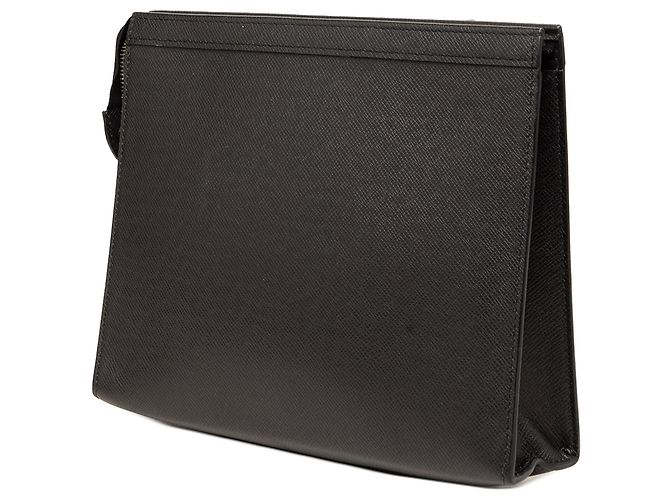 Borsa a Pochette Voyage MM Louis Vuitton Taiga Nera Nero - vista 2