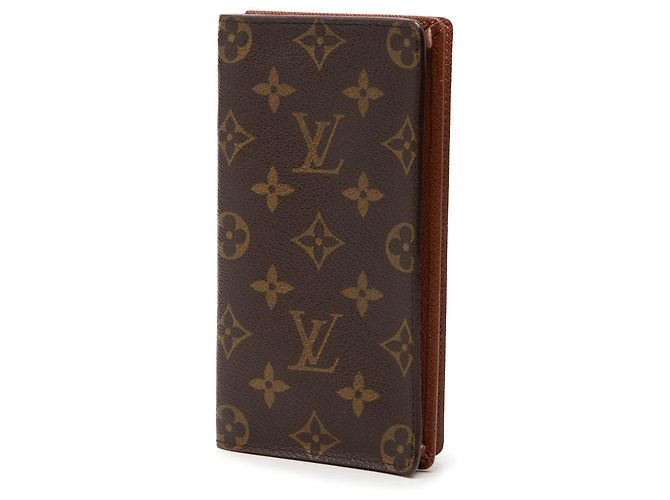 Cartera larga Louis Vuitton Monogram Brazza marrón Castaño - vista 2