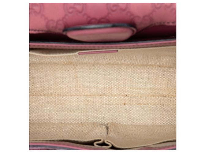 Borsa a tracolla Gucci Emily Medium Guccissima Rosa - vista 4