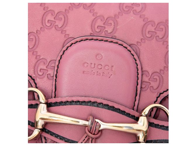Borsa a tracolla Gucci Emily Medium Guccissima Rosa - vista 5