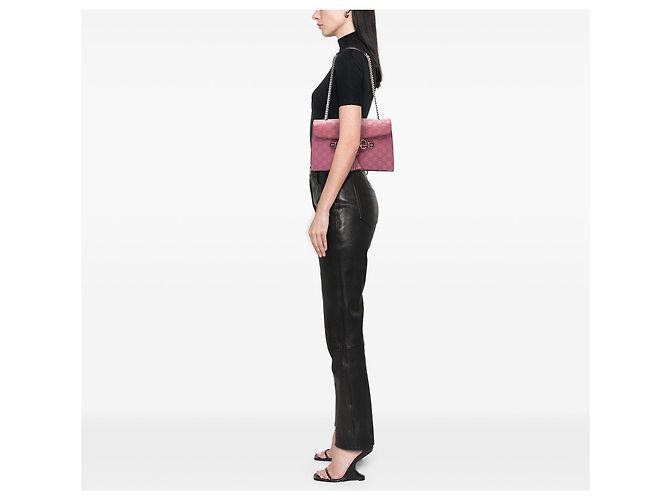 Borsa a tracolla Gucci Emily Medium Guccissima Rosa - vista 6