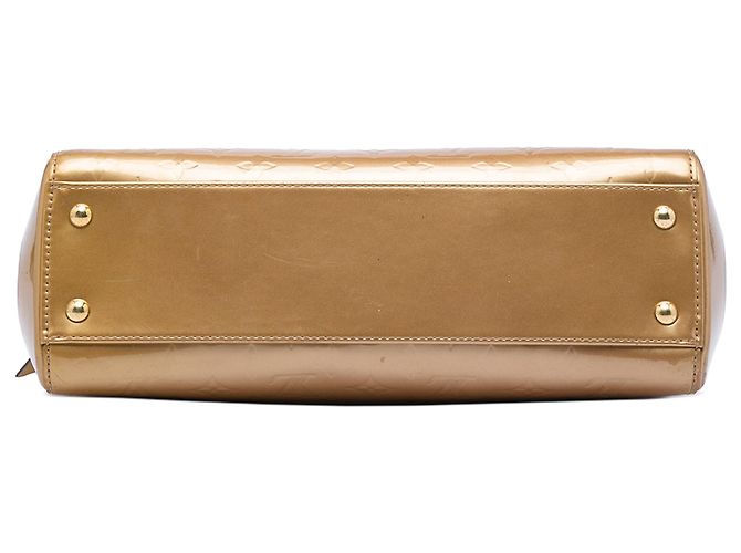 Borsa Louis Vuitton Monogram Vernis Brea MM marrone - vista 3