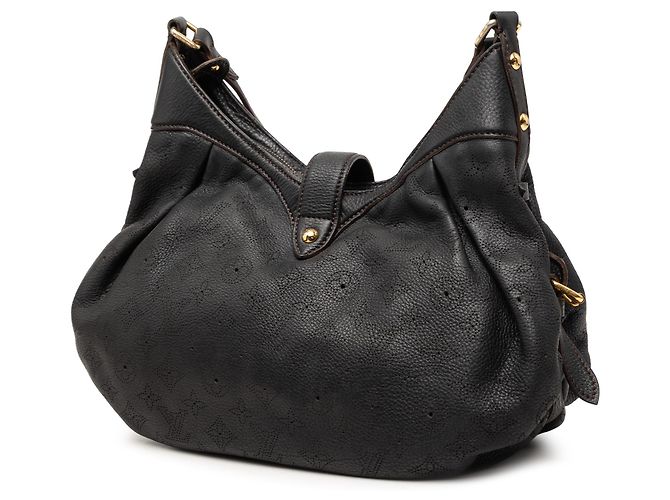 Borsa a tracolla Louis Vuitton Monogram Mahina XS Nera Nero - vista 2
