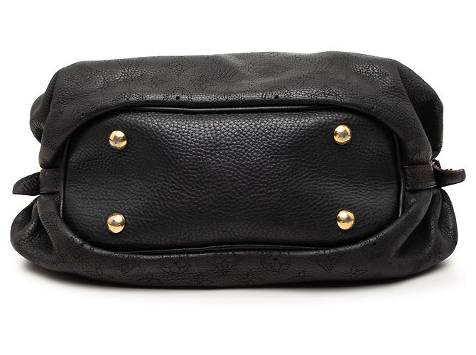 Borsa a tracolla Louis Vuitton Monogram Mahina XS Nera Nero - vista 3