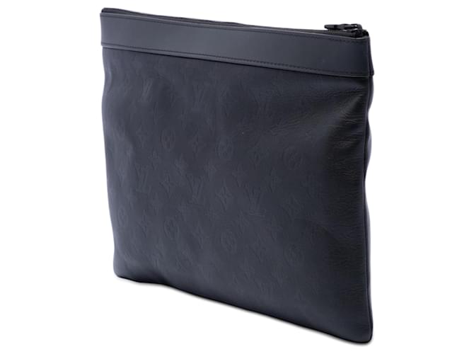 Pochette Louis Vuitton Monogram Shadow Discovery nera Nero - vista 2