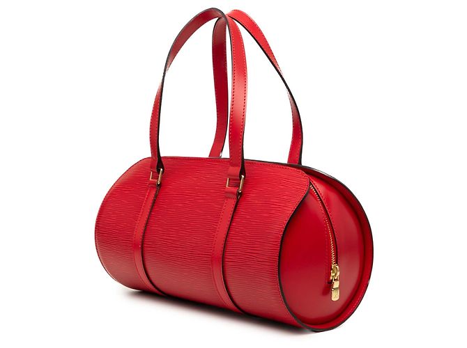 Borsa Louis Vuitton Epi Soufflot rossa Rosso - vista 2