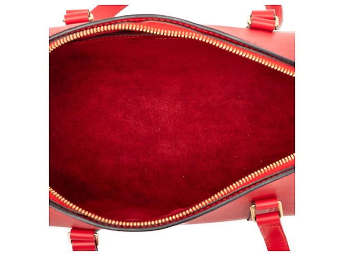 Borsa Louis Vuitton Epi Soufflot rossa Rosso - vista 4