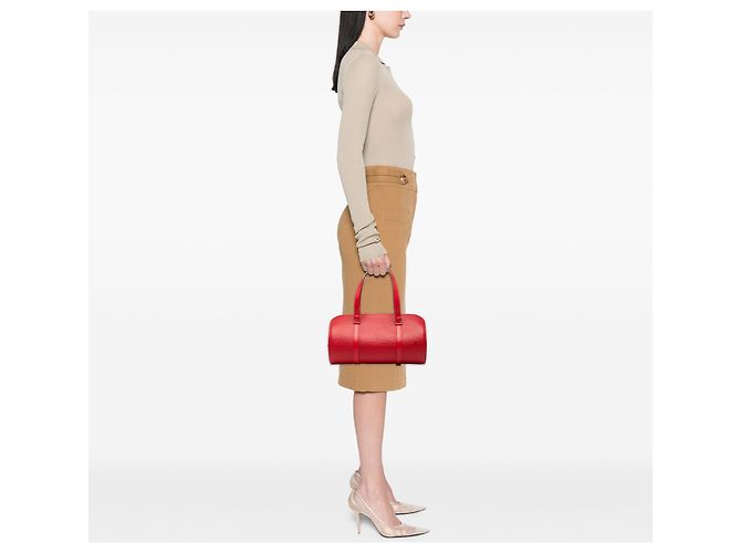 Borsa Louis Vuitton Epi Soufflot rossa Rosso - vista 7