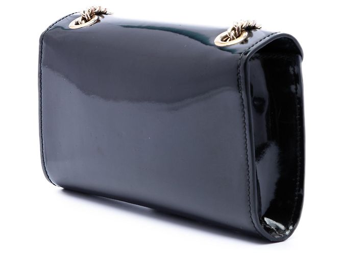 Mini borsa a tracolla Emily in vernice nera Gucci Nero - vista 2