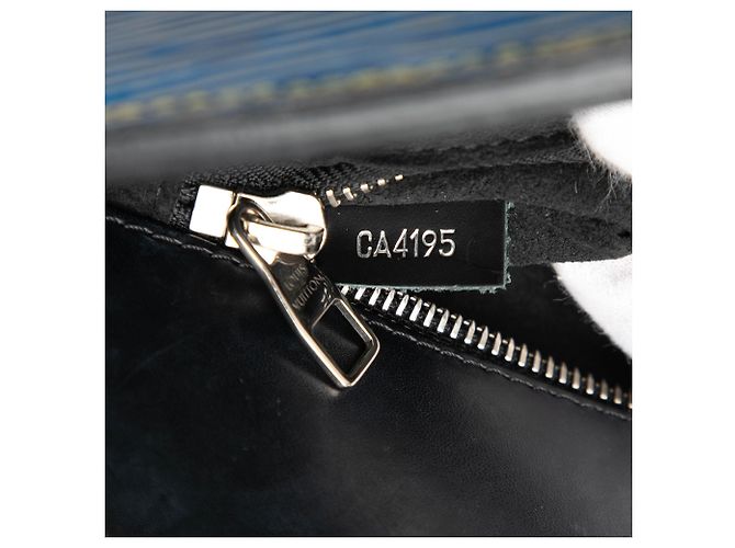 Borsa Louis Vuitton Epi Phenix PM blu - vista 6