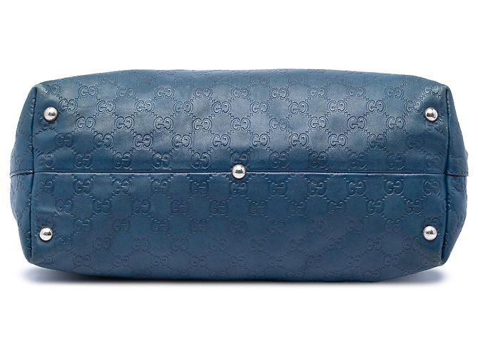 Tote Blue Gucci Guccissima Icon Bit - vista 3