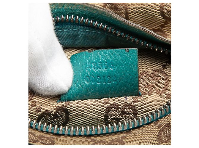 Borsa a tracolla Gucci GG Canvas Web beige - vista 6