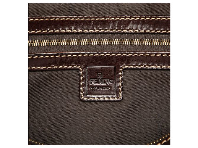 Borsa Boston Fendi Zucchino Crystal marrone - vista 5