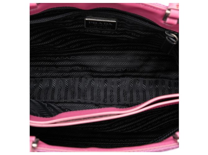 Rosa Strickwolle-Tote von Prada Pink - Ansicht 4